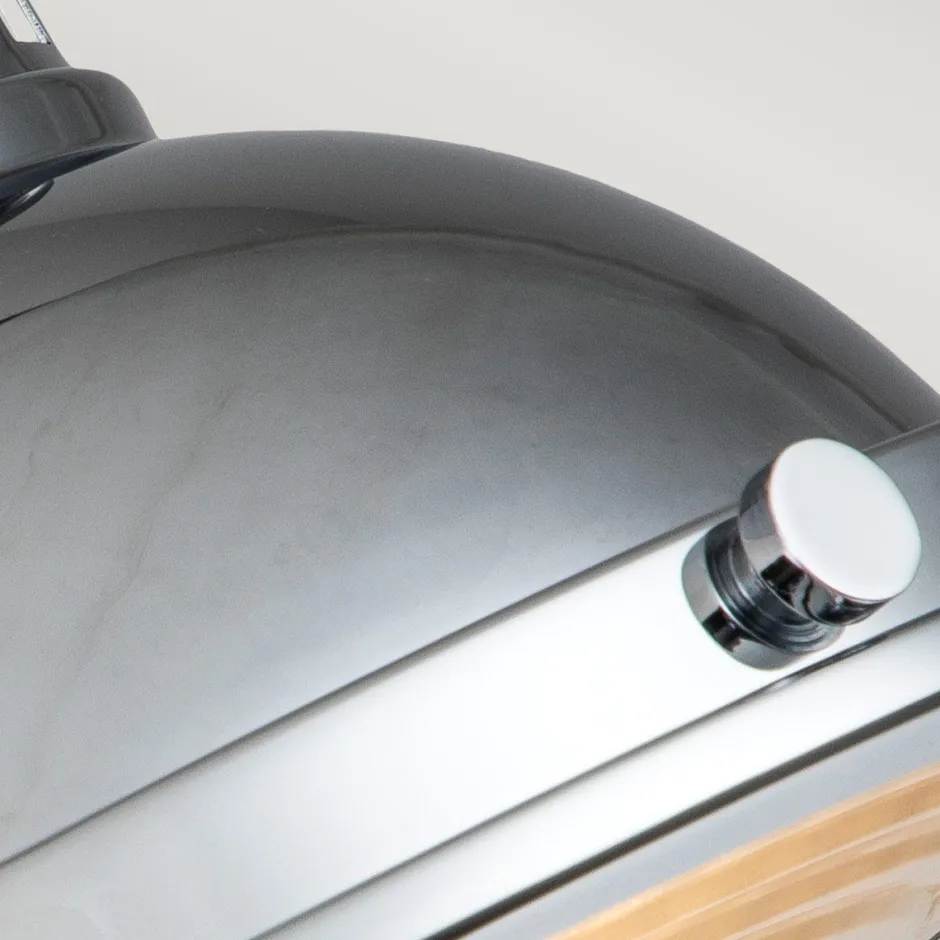 Deckenleuchten|Flurlampen*Elstead Deckenleuchte Industrial E27 Ø 32 cm rund Chrom Glas Metall