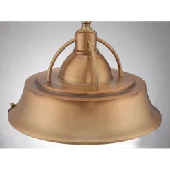 Deckenleuchten|Flurlampen*Elstead Deckenleuchte Industrial Metall Glas in Kupfer antik