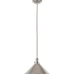 Elstead Deckenleuchte ISMENE Nickel kürzbar Ø37cm Lampe< Hängelampen|Wohnzimmerlampen