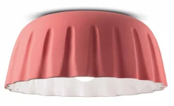 Ferroluce Deckenleuchte Keramik Ø 40 cm Koralle E27 Handarbeit< Wohnzimmerlampen|Keramiklampen