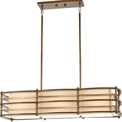 Lampen Aus Aller Welt|Moderne Lampen*Elstead Deckenleuchte KIKI Bronze B:91cm kürzbar Design Lampe