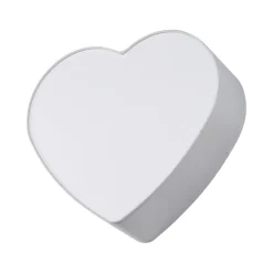 Deckenleuchten|Kinderzimmerlampen*TK Lighting Deckenleuchte Kinder Herz L: 42 cm Stoff Grau Weiß 2x E27