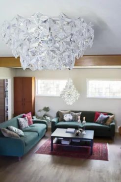 Deckenleuchten|Flurlampen*By Rydéns Deckenleuchte Kristall B: 51 cm Chrom E27 3-flammig dekorativ