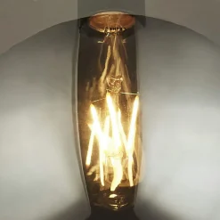 Searchlight Deckenleuchte Kugelschirm Ø 25 cm Rauchglas Metall< Deckenleuchten|Flurlampen