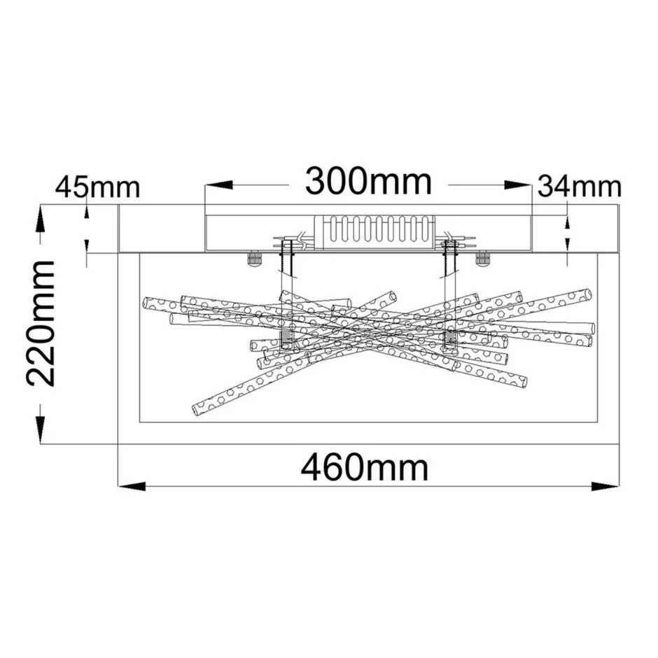Elstead Deckenleuchte LED in Schwarz Gold indirekt Metall VALIA< Deckenleuchten|Led Lampen