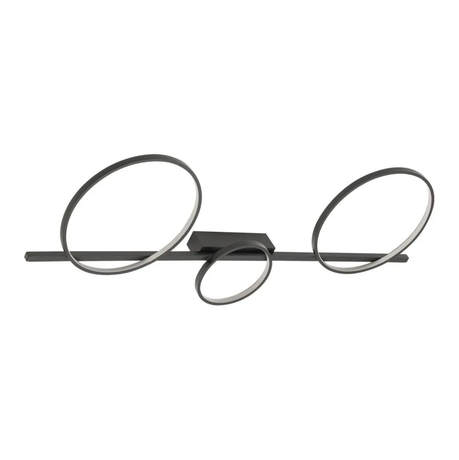 Deckenleuchten|Led Lampen*Nowodvorski Deckenleuchte LED Schwarz 100 cm lang 3000 K 1100 lm Modern