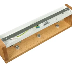 Flurlampen|Bürolampen*Easylight Deckenleuchte LEDA in Echtholz 2-flmg