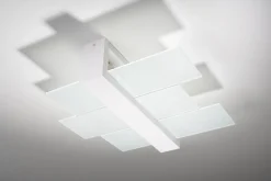 Deckenleuchten|Flurlampen*Sollux Deckenleuchte LEDA in Weiß 2-flmg