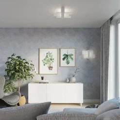 Deckenleuchten|Flurlampen*Sollux Deckenleuchte LEDA in Weiß 2-flmg