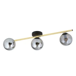 Emibig Deckenleuchte länglich 80 cm Glas Metall LUISELLA< Deckenleuchten|Flurlampen