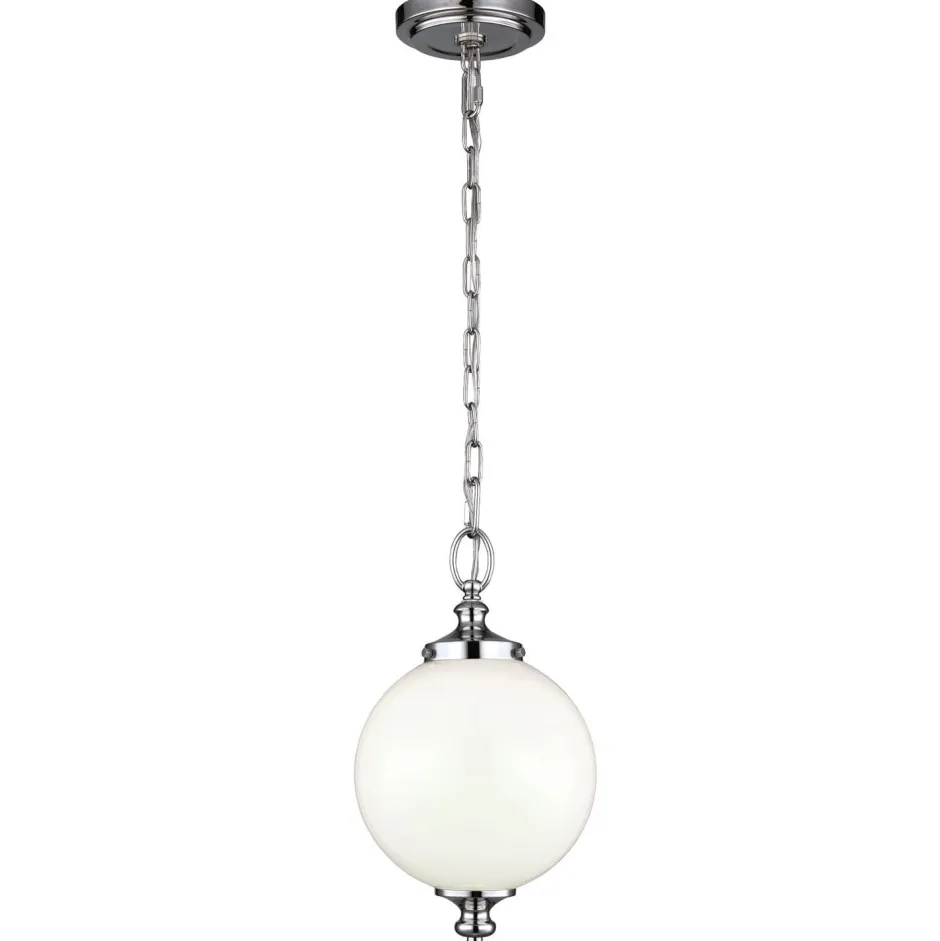 Hängelampen|Esszimmer Lampen*Elstead Deckenleuchte LORIN in Nickel Ø22cm kürzbar Lampe