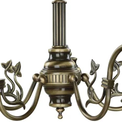 Jupiter Deckenleuchte MARLOW Messing antik Ø70cm Esstisch< Glaslampen|Jugendstil Lampen