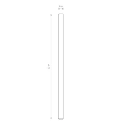 Nowodvorski Deckenleuchte Messing GU10 R35 Ø 4 cm H: 90 cm punktuell< Spots|Feuchtraumleuchten