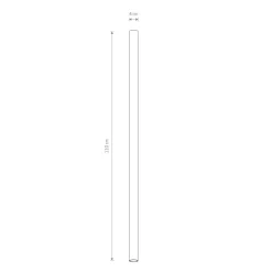 Nowodvorski Deckenleuchte Messing GU10 R35 Ø 4 cm H: 110 cm schmal< Spots|Feuchtraumleuchten