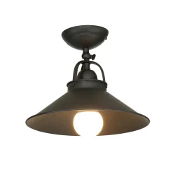 Metall Lampen|Messinglampen*Giovanni Battista Deckenleuchte Messing schwenkbar E27 Ø 25 cm