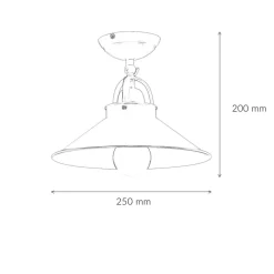 Metall Lampen|Messinglampen*Giovanni Battista Deckenleuchte Messing schwenkbar E27 Ø 25 cm