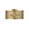 Deckenleuchten|Flurlampen*Searchlight Deckenleuchte Metall Ø 45 cm H: 24 cm rund 3x E27 Gold