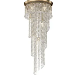 Deckenleuchten|Schlafzimmer Lampen*Maytoni Deckenleuchte Metall Ø 42 cm in Gold E14 rund Klassisch