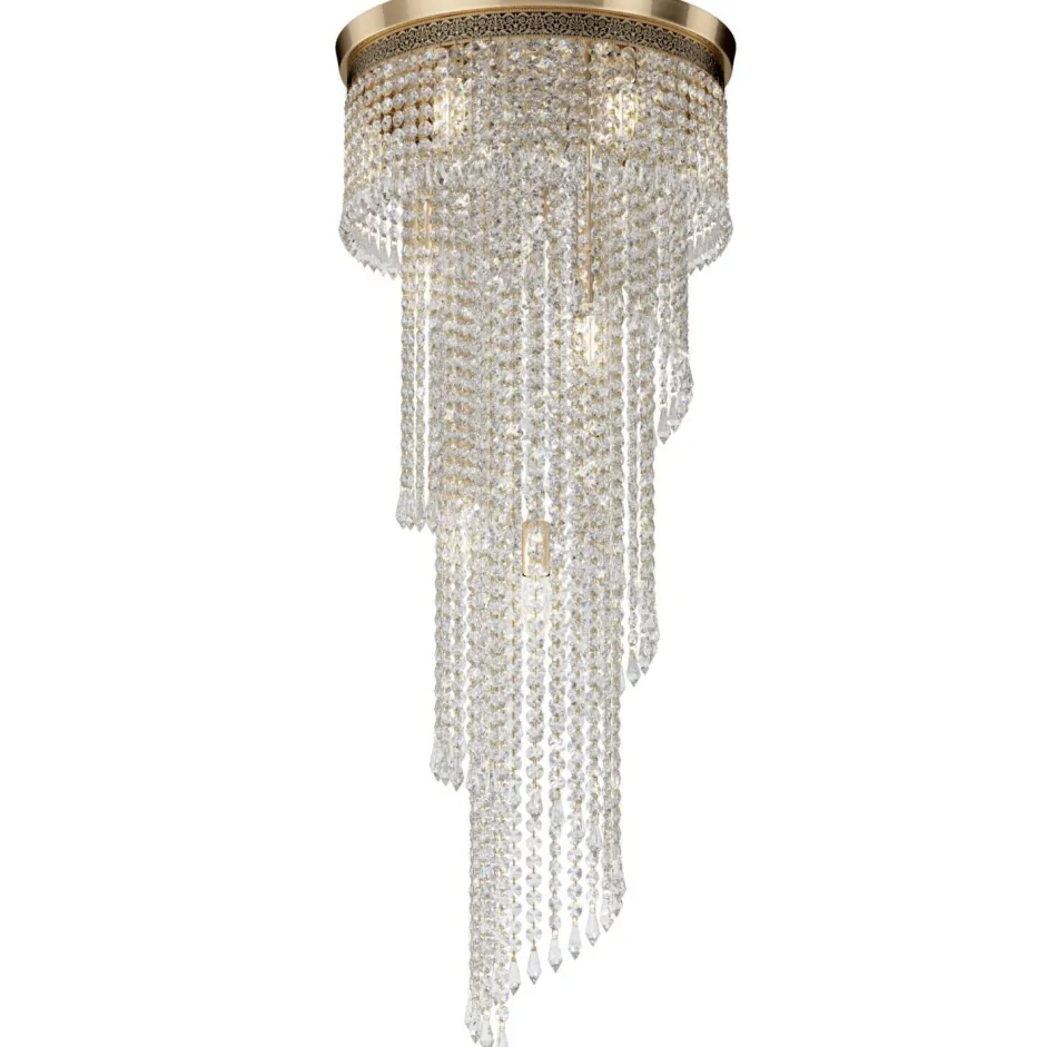 Deckenleuchten|Schlafzimmer Lampen*Maytoni Deckenleuchte Metall Ø 42 cm in Gold E14 rund Klassisch