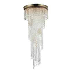 Deckenleuchten|Schlafzimmer Lampen*Maytoni Deckenleuchte Metall Ø 42 cm in Gold E14 rund Klassisch