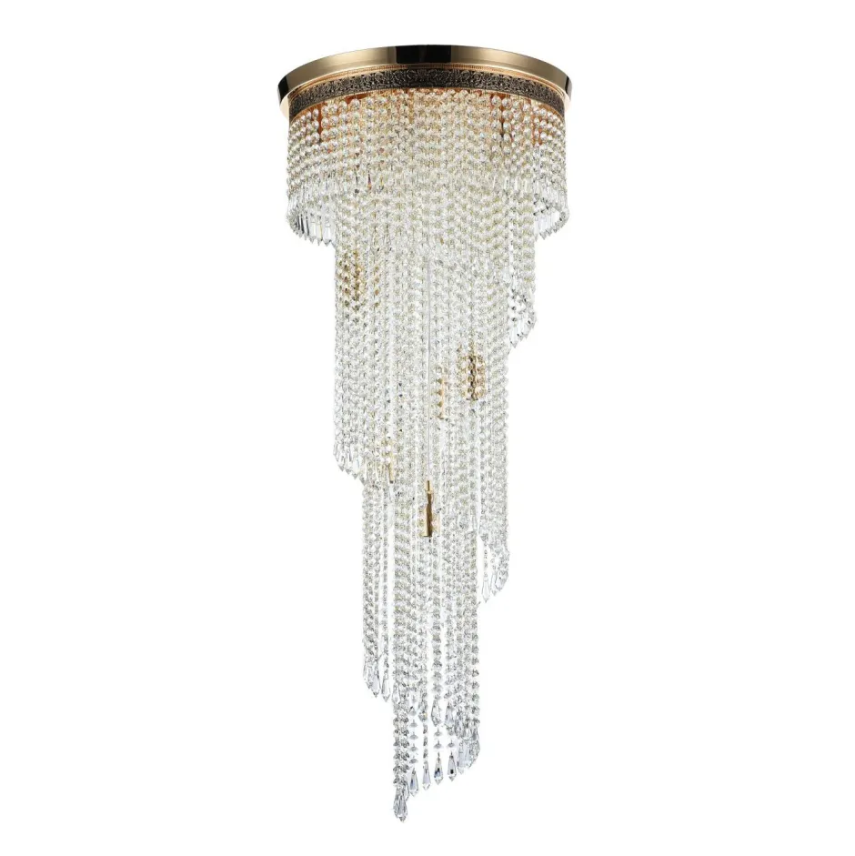 Deckenleuchten|Schlafzimmer Lampen*Maytoni Deckenleuchte Metall Ø 42 cm in Gold E14 rund Klassisch