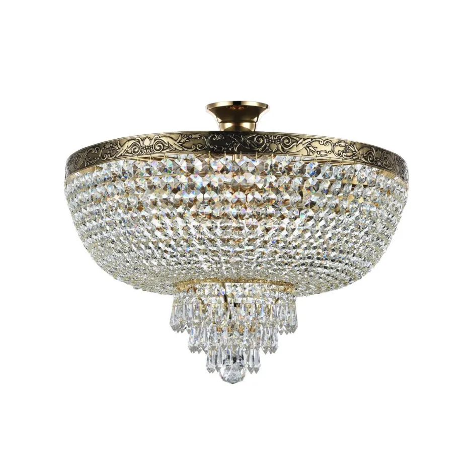 Deckenleuchten|Esszimmer Lampen*Maytoni Deckenleuchte Metall D: 50 cm rund in Gold antik E27