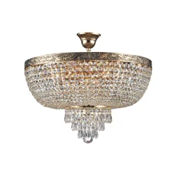 Deckenleuchten|Esszimmer Lampen*Maytoni Deckenleuchte Metall D: 50 cm rund in Gold antik E27