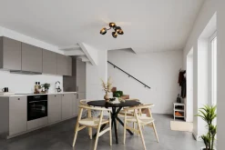 Deckenleuchten|Flurlampen*By Rydéns Deckenleuchte Metall Glas 70 cm breit 6x G9 Modern