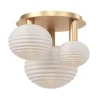 Maytoni Deckenleuchte Metall Glas B: 53,5 cm in Gold Weiß E14< Deckenleuchten|Badezimmer Lampe
