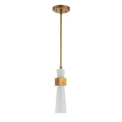 Deckenleuchten|Küchenlampen*Elstead Deckenleuchte Metall Glas in Gold Antik Weiß E27 verstellbar