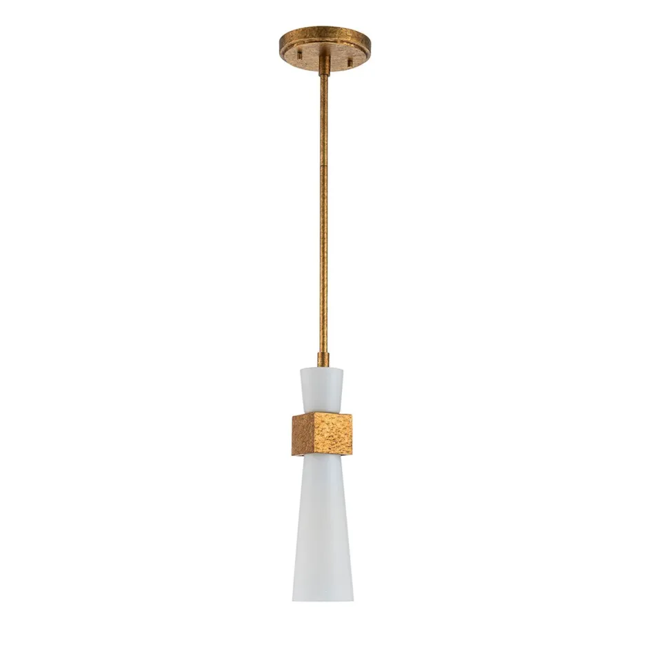 Deckenleuchten|Küchenlampen*Elstead Deckenleuchte Metall Glas in Gold Antik Weiß E27 verstellbar