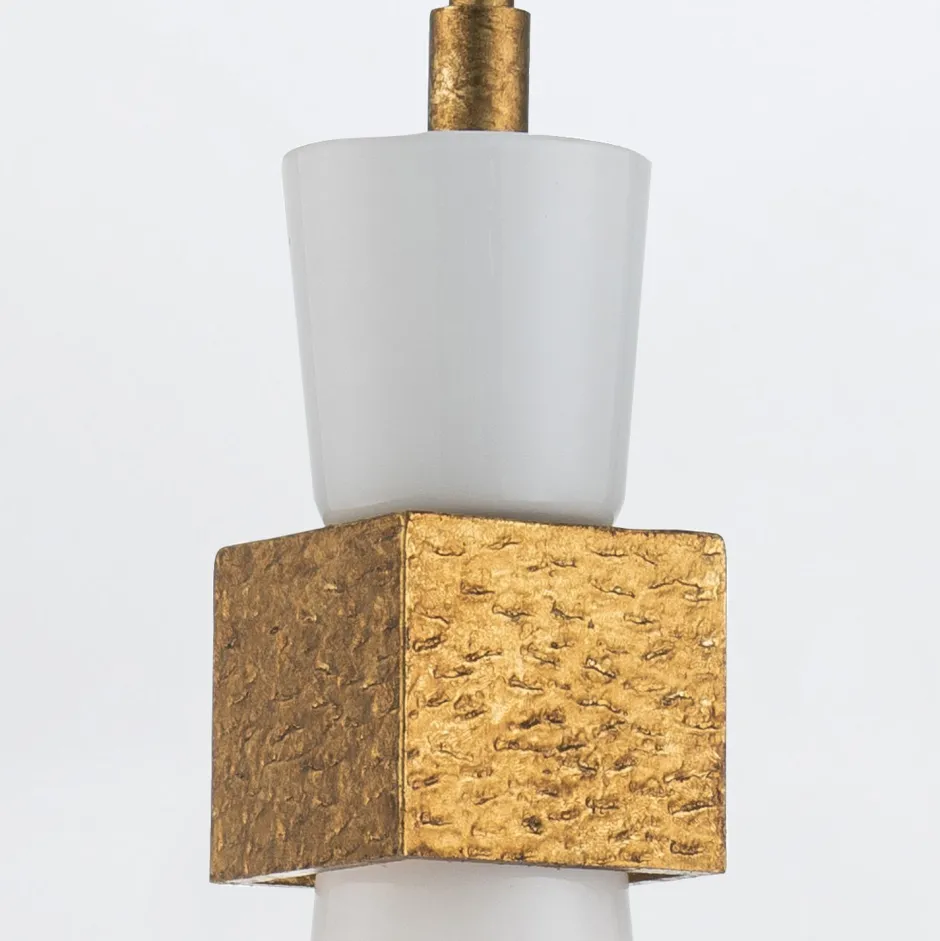 Deckenleuchten|Küchenlampen*Elstead Deckenleuchte Metall Glas in Gold Antik Weiß E27 verstellbar