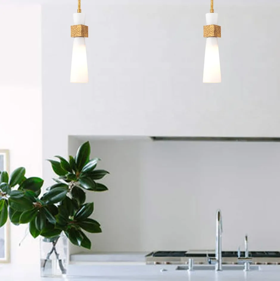 Deckenleuchten|Küchenlampen*Elstead Deckenleuchte Metall Glas in Gold Antik Weiß E27 verstellbar