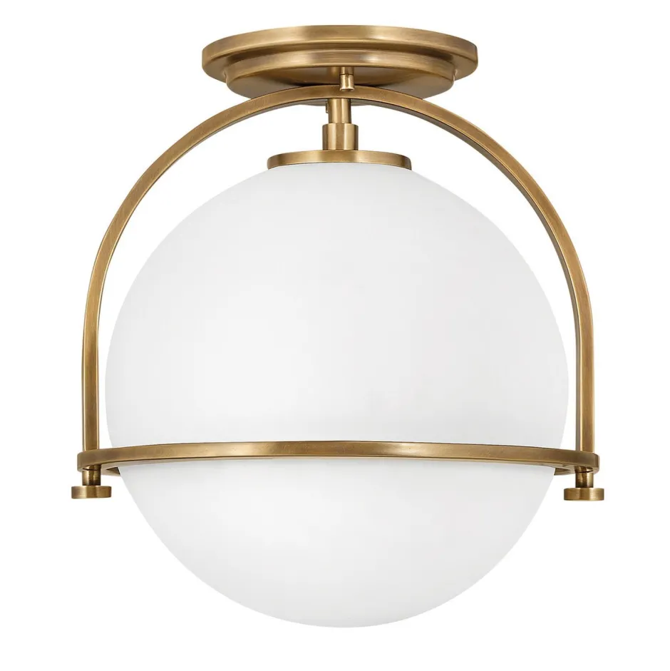 Deckenleuchten|Badezimmer Lampe*Elstead Deckenleuchte Metall Glas rund Ø 28,2 cm E27 Vintage