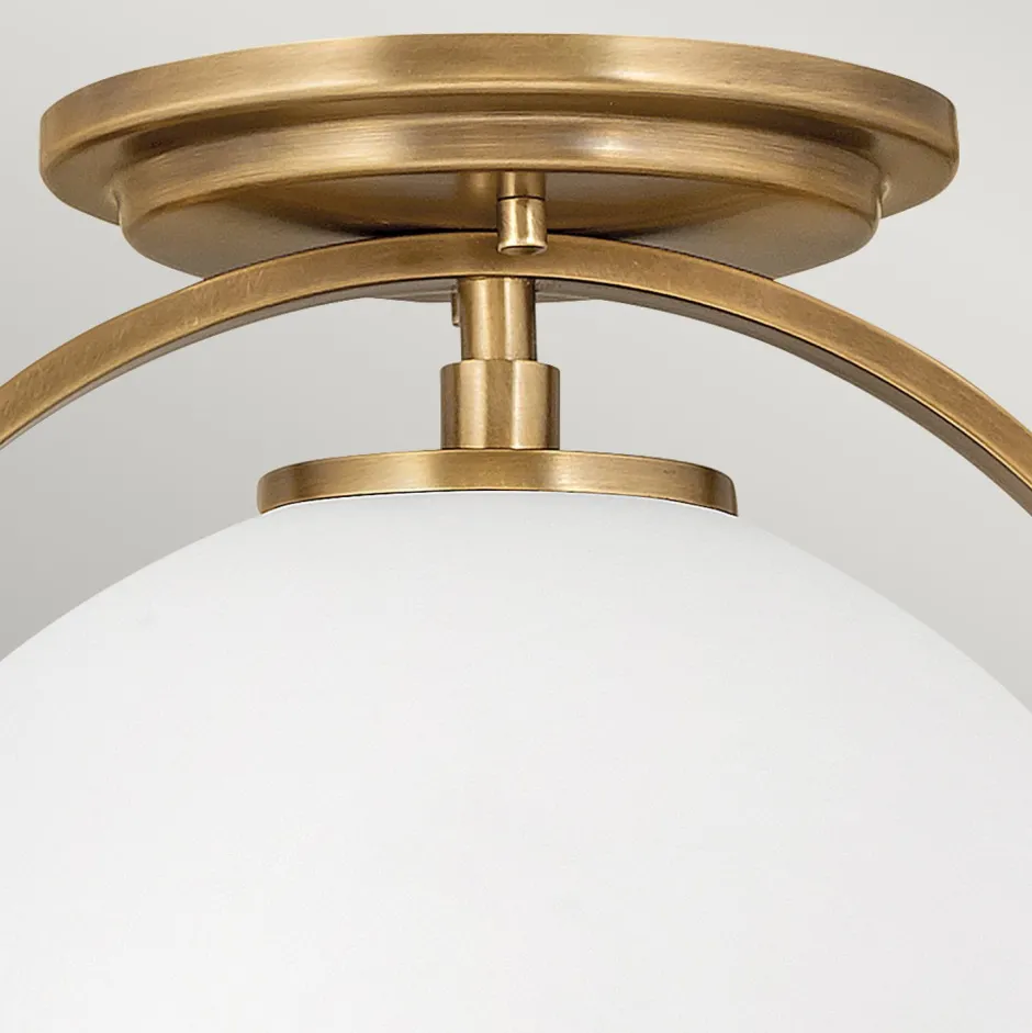 Deckenleuchten|Badezimmer Lampe*Elstead Deckenleuchte Metall Glas rund Ø 28,2 cm E27 Vintage