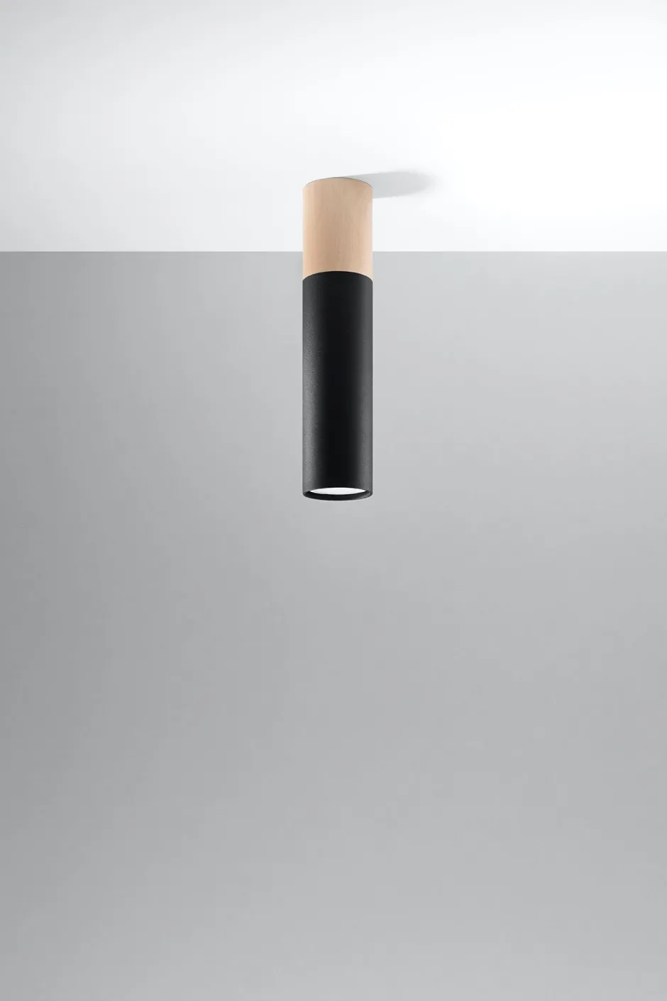 Sollux Deckenleuchte Metall Holz H: 30 cm Skandinavisch GU10< Küchenlampen|Lampen Aus Aller Welt