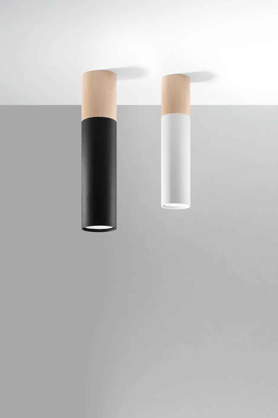 Sollux Deckenleuchte Metall Holz H: 30 cm Skandinavisch GU10< Küchenlampen|Lampen Aus Aller Welt