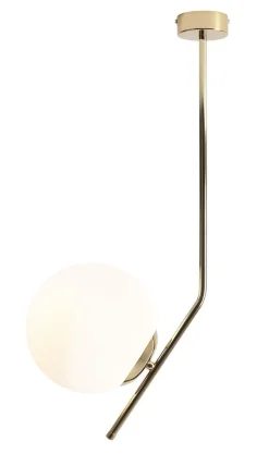 ALDEX Deckenleuchte Metall in Gold Glas Kugel L:28 cm elegant< Deckenleuchten|Badezimmer Lampe