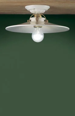Wohnzimmerlampen|Keramiklampen*Ferroluce Deckenleuchte Metall Keramik E27 rund D: 31 cm RITA
