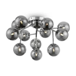 Maytoni Deckenleuchte Metall Rauchglas G9 B: 60 cm Kugelschirm< Deckenleuchten|Badezimmer Lampe