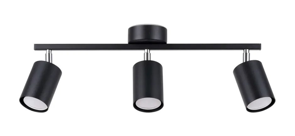 Sollux Deckenleuchte Metall schwenkbar 3-flammig Schwarz< Deckenleuchten|Flurlampen