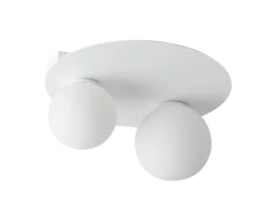 Sigma Deckenleuchte Metall Weiß Glas Kugeln Ø12,1 cm blendarm< Deckenleuchten|Flurlampen