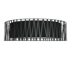 Deckenleuchten|Flurlampen*TK Lighting Deckenleuchte MINA Schwarz Stoff Wohnzimmer Lampe