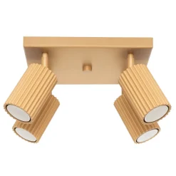 Wohnzimmerlampen|Metall Lampen*Sollux Deckenleuchte Modern 4-flammig GU10 B: 25 cm klein schwenkbar