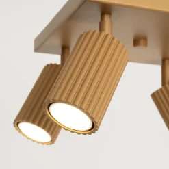 Wohnzimmerlampen|Metall Lampen*Sollux Deckenleuchte Modern 4-flammig GU10 B: 25 cm klein schwenkbar