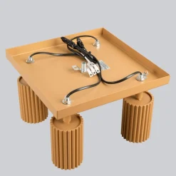 Wohnzimmerlampen|Metall Lampen*Sollux Deckenleuchte Modern 4-flammig GU10 B: 25 cm klein schwenkbar