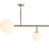 ALDEX Deckenleuchte Modern Glas Metall E14 E27 in Gold Weiß< Deckenleuchten|Badezimmer Lampe