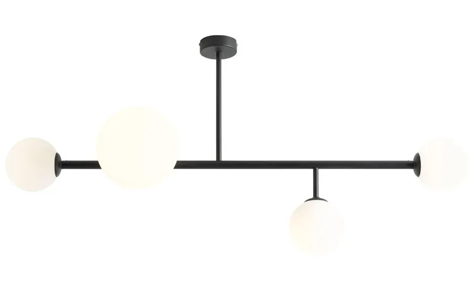 ALDEX Deckenleuchte Modern Glas Metall E27 E14 3-flammig< Deckenleuchten|Badezimmer Lampe