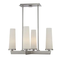 Elstead Deckenleuchte Modern in Nickel Weiß Höhe verstellbar< Deckenleuchten|Moderne Lampen