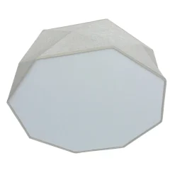 TK Lighting Deckenleuchte Modern Leinen 52 cm breit 4x E27 wohnlich< Moderne Lampen|Wohnzimmerlampen